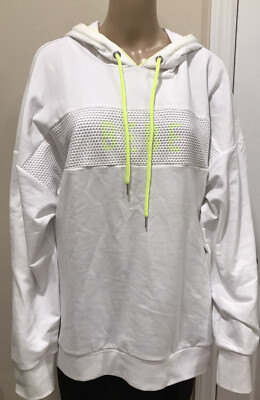 Bebe Sport Logo Hoodie Sweatshirt Size Med White Ebay