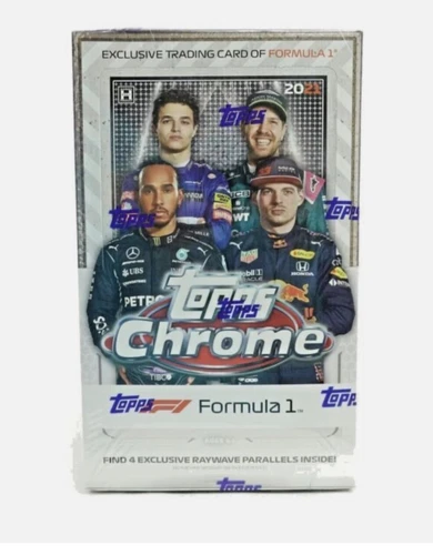 2021 Topps Chrome Raywave parallels Formula 1 Box