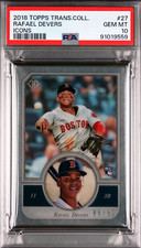2018 TOPPS TRANSCENDENT RAFAEL DEVERS RC #27 ICONS PSA 10 GEM MINT 65/83 POP 4