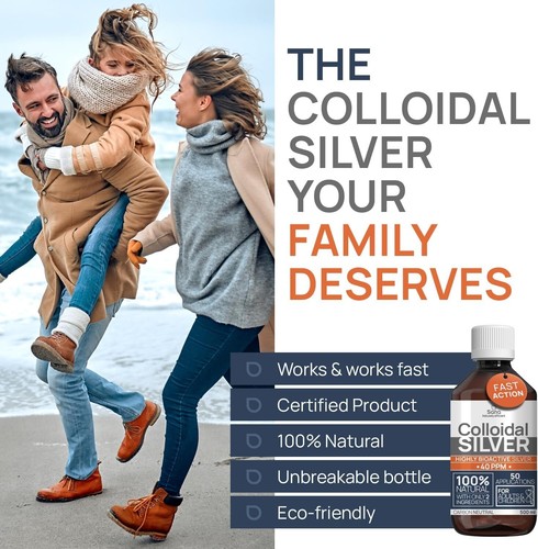 Colloidal Silver 40 PPM 1000 ml - for Humans & Dogs - Highly Active Hydrosol Sil - Picture 7 of 7