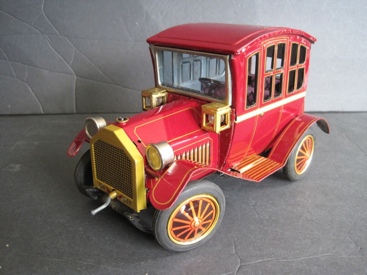 Vintage 1960's Tin Toy Japan Grand Pa Car Original Box