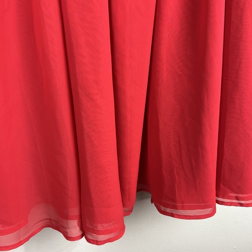 Disney Princess Dress Youth Large Red Sleeveless Fit Flare Apron Open Back Kids - Picture 5 of 14