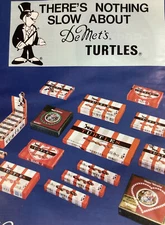 Turtles Candy Print Ad Original Vintage 1979 Rare VHTF DeMet’s Melrose Park USA