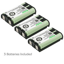 Kastar 3 Pcs 1000mAh Cordless Phone Battery For Panasonic HHR-P104 Type 29 23968