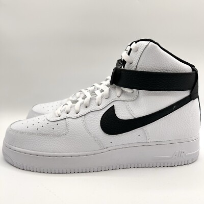 Nike Men s Air Force 1 Lifestyle Size 13 White/Black |CT2303-100|