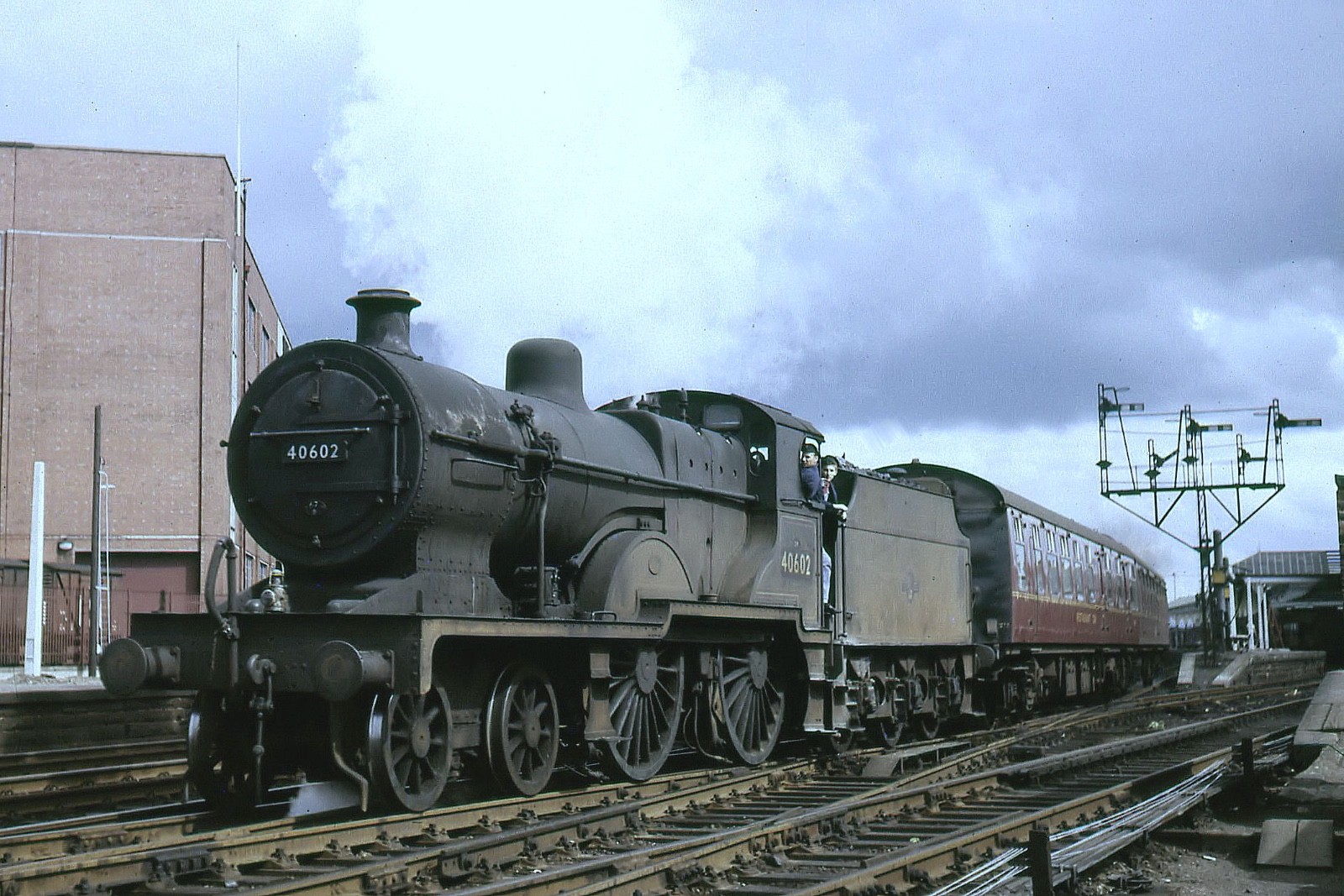LMS Class 2P 4-4-0 40602 at Kilmarnock 6x4 Quality British Rail Photo ...