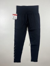 Puma Leggings Womens Medium Black Seamless High Waisted Moisture Wicking Stretch