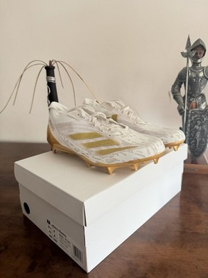 Adidas AdiZero Electric Fußballschuhe Weiß-Gold. Neu Mit Karton