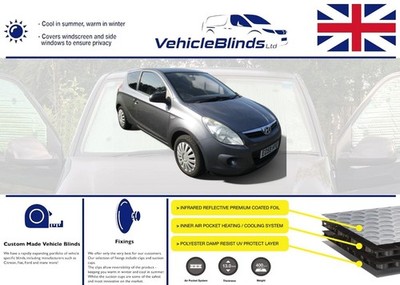 Stealth Rollos für Hyundai i20 (2009-2014) 3 Türer