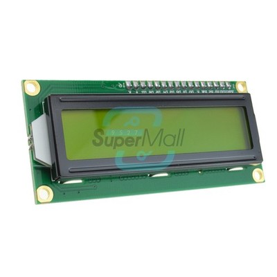 162 16x2 1602 Character LCD Display Module HD44780 Controller Yellow Blacklight