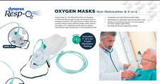 Elongated Non-Rebreathing Oxygen Mask, Rebreather Oxygen Mask