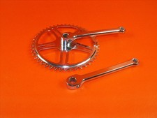 Retro Vintage Fahrrad Kurbelgarnitur Thun 46 Z Keilgetriebe NOS #22