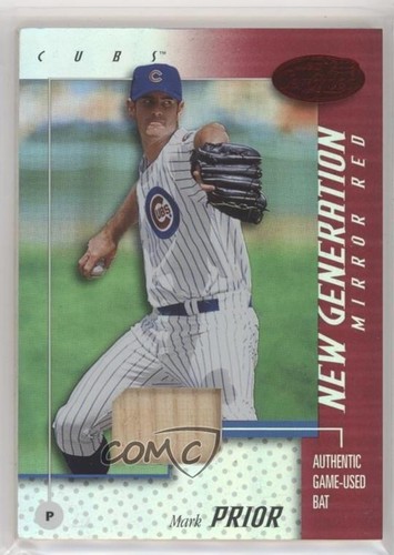 Mark Prior Reds 2002 Leaf Certified New Generation Rookie Mirror Red Materials /150 ...