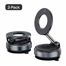 360  Adjustable Magnetic Vacuum Suction Cup Car Phone Holder Mount 2-pack