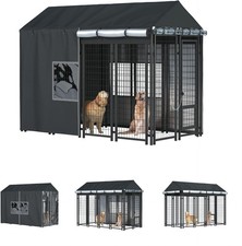 Outdoor Dog Kennel Cover Full for 8Dx4Wx6H Cages