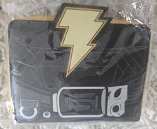 Loungefly DC Comics Black Adam Cosplay Glow-in-the-Dark Zip-Around Wallet NWT