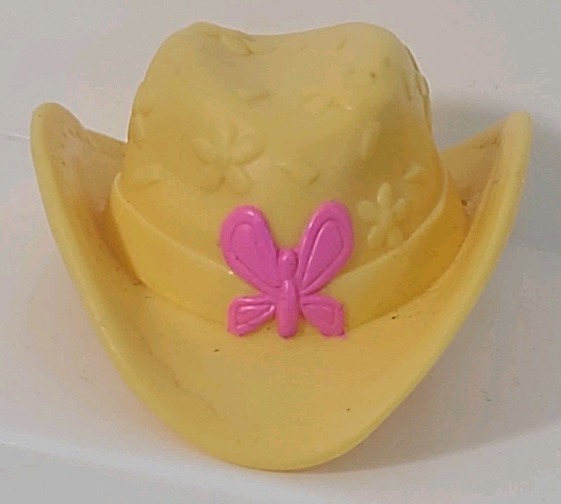 Cappello da cowgirl giallo di ricambio My Little Pony G3 Cheerilee Dress Up 2008 (T4)