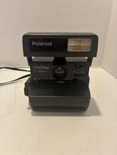 Vintage Polaroid One Step Close Up 600 Film Instant Camera with Strap TESTED