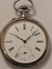 "BERGBAU" Taschenuhr von der Verwaltung der Burbacher Hütte um 1909 -MUSEUM-