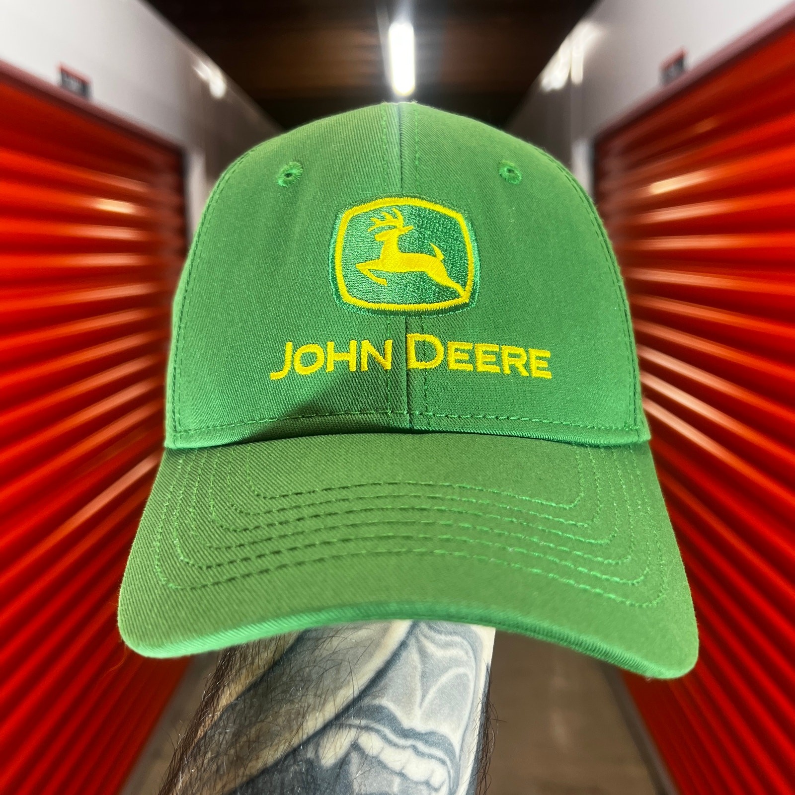 John Deere Green Strapback Hat Adjustable Cap - image 1