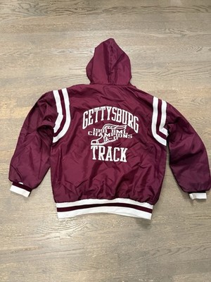vintage  Men s quarter-zip windbreaker jacket. Gettysburg track BML 91 champions