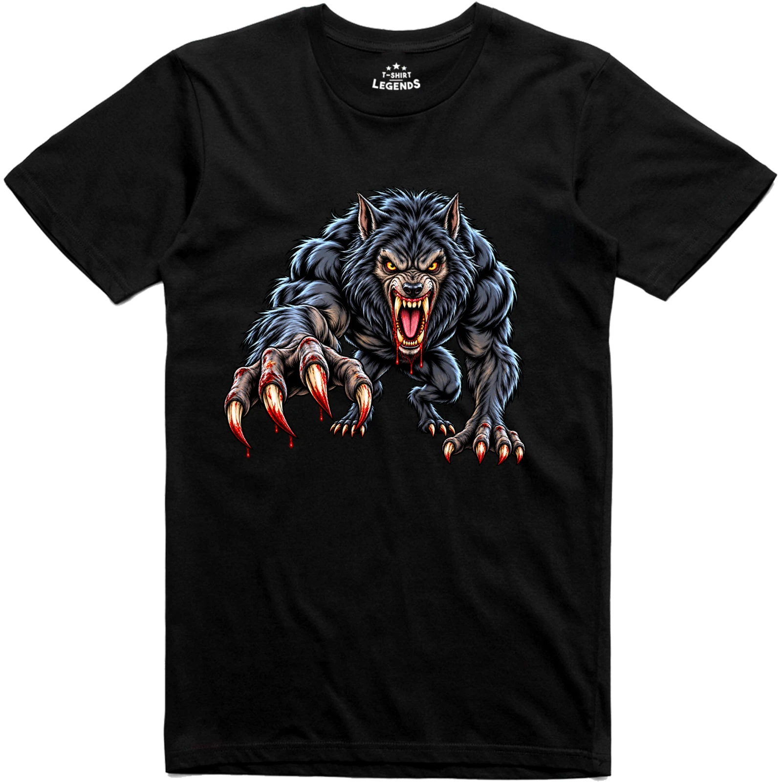 Werewolf  Mens T Shirt Horror B Movie lycanthropy Tee - Picture 1 of 2