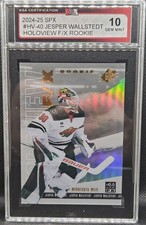24-25 SPx Jesper Wallstedt Holoview FX Rookie Acetate 🚨🚨🚨 KSA 10 Gem Mint
