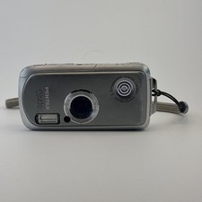 Pentax Optio WP 5MP Waterproof Digital Camera Silver w/ Battery 2GB SD Tested