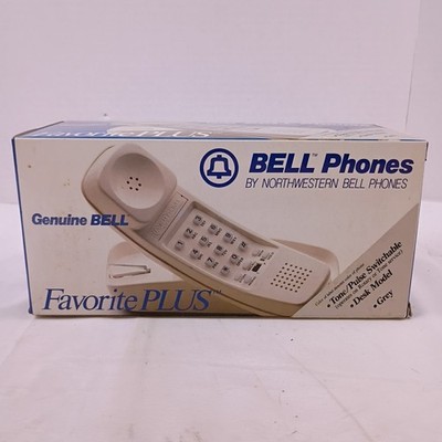 Bell Phones Favorite Plus Tone/Pulse Switchable Desk Model Grey  New in Box