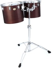 Ludwig Single-headed Concert Tom Set - 13 inches and 14 inches, Satin Mahogany