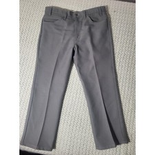 Levis Action Slacks Mens 36x34 Grey Excellent Vintage 90s Made in USA Straight