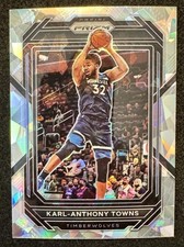 2022-23 Panini Prizm Karl-Anthony Towns #68 Cracked Ice Prizm Timberwolves