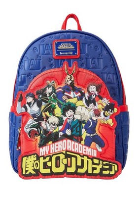Loungefly My Hero Academia Group Debossed Logo Mini Backpack Anime One Size
