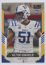 2021 Score Rookies Gold Victor Dimukeje #397 19zq