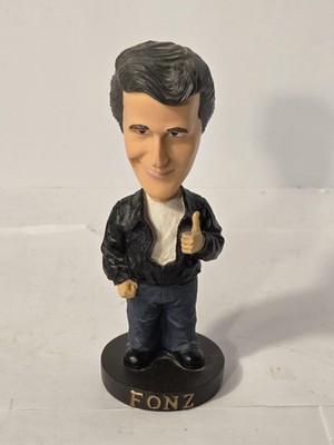 Vintage 2002 NECA Happy Days Fonz Fonzie Bobblehead Resin Figure Collectible