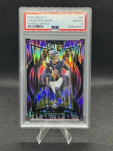 New Listing2024 Panini Select - Concourse Caleb Williams #25 Purple Shock Prizm /360 (RC)