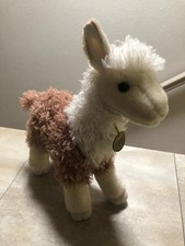Miyoni by Aurora 12" Llama 2 Tone BEIGE  CREAM Plush Stuffed Animal
