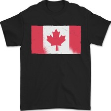 Distressed Kanadische Flagge Canada Herren 100% Baumwoll