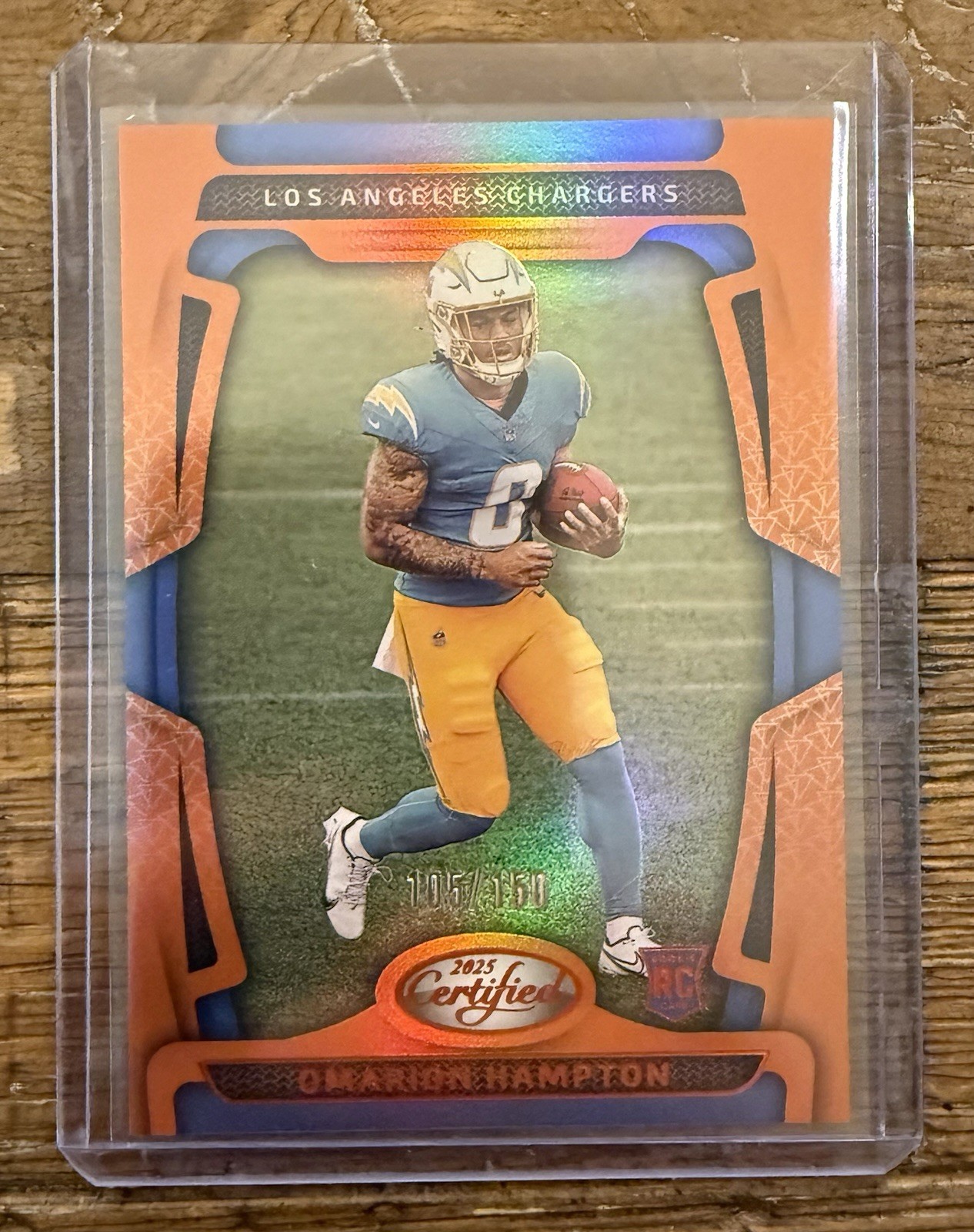 2025 Panini Certified - Rookies Omarion Hampton #118 Orange /150 (RC)