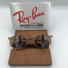 VINTAGE B&L RAY BAN W1723 SLEEK TORTOISE SLEEK ASBURY OVAL CHROMAX SUNGLASSES