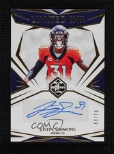 2021 Panini Limited Limited INK 1/99 Justin Simmons #LI-JS Auto 1i7