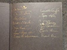 13 Autograph 75 SEASONS NFL BOOK CLEVELAND BROWNS HOF LeRoy Kelly GENE HICKERSON