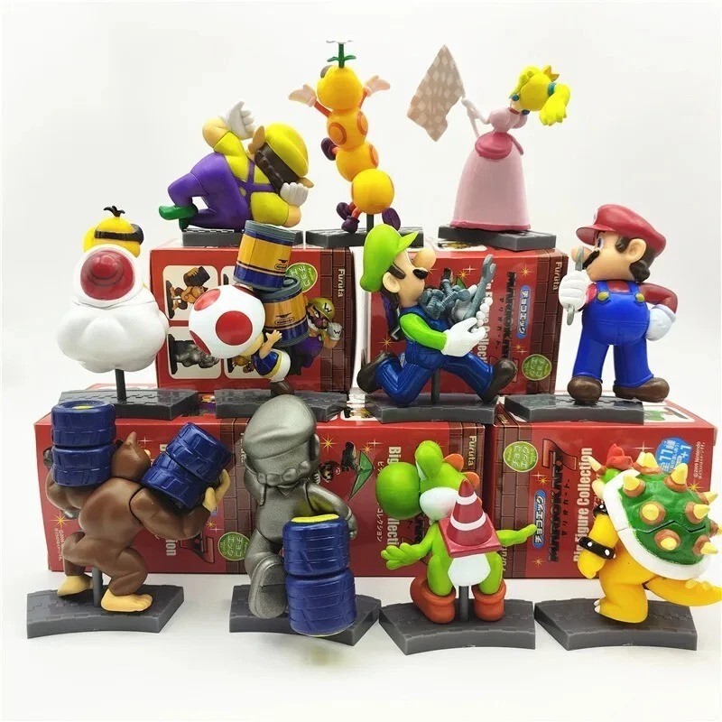 Figurines Mario lot de 11 pièces pour décorer une chambre d'enfant