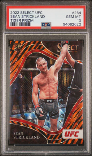 Sean Strickland [Tiger] #264 2022 Panini Select UFC card