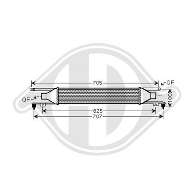 Ladeluftkühler Diederichs DCA1097 Diederichs Climate für Opel