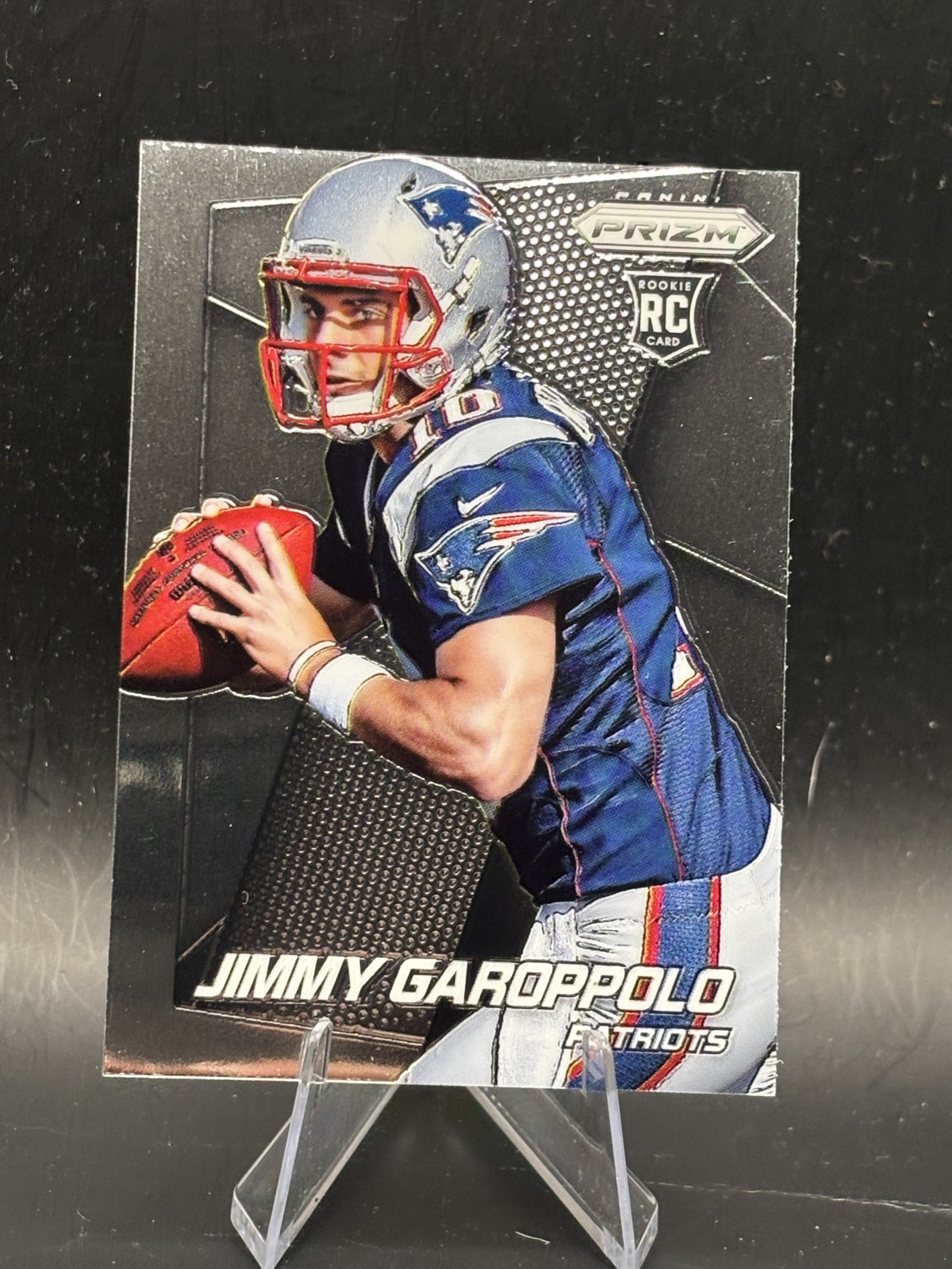 2014 Panini Prizm - Jimmy Garoppolo #243 Both Hands on Ball, Facing Left (RC)