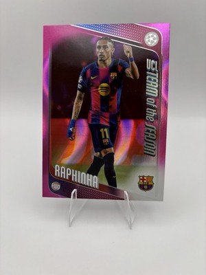 Raphinha 2025-26 Topps UEFA Club Competitions #97 Pink Flow FC