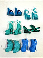 Monster High Shoes Blue Lot of 6 Sets High Heels More