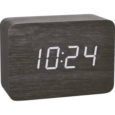 TFA Dostmann 60.2549.01 Funk Wecker Holz, Schwarz Alarmzeiten 1