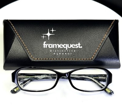 VTG SIGRID OLSEN SO119 GALAXY Womens Black Rectangle Eyeglasses FRAMES ONLY